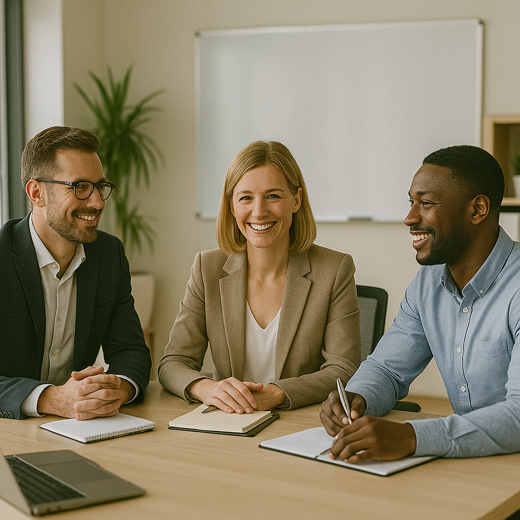 HR meeting in modern office